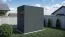 Modernes Gartenhaus, 2,31 x 1,52 Meter, Gartenhaus in Anthrazit, Grundfläche: 3,51 m², Elementgartenhaus