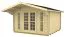 Gartenhaus Bosruck inkl. Fußboden - 40 mm Blockbohlenhaus, Grundfläche: 13 m², Satteldach