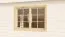 Gartenhaus SA15 - 44 mm Blockbohlenhaus, Grundfläche: 17,80 m², Satteldach