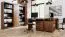 Schrank Mojokerto 22, Farbe: Walnuss / Schwarz - Abmessungen: 194 x 70 x 39 cm (H x B x T)