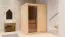 Sauna Sofia 05, 68 mm Wandstärke - 151 x 151 x 198 cm (B x T x H)