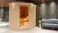 Sauna Alice 04, 68 mm Wandstärke - 210 x 165 x 202 cm (B x T x H)