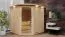 Sauna Chiara 08, 68 mm Wandstärke - 210 x 210 x 202 cm (B x T x H)
