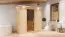 Sauna Giulia 06, 68 mm Wandstärke - 210 x 132 x 202 cm (B x T x H)