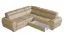 Wohnlandschaft Sladenia 06 in Sand mit Bettfunktion und Schublade - 255 x 235 cm (B x T) - Ottomane: Rechts