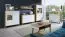 Couchtisch Bambey 17, Farbe: Eiche / Weiß - 115 x 65 x 56 cm (B x T x H)