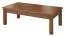 Wohnzimmertisch Eiche teilmassiv Farbe: Walnuss 40x120x70 cm Abbildung
