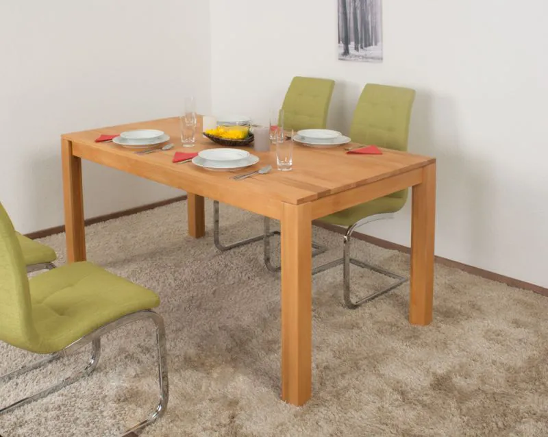 Esstisch Wooden Nature 416 Kernbuche massiv geölt - 160 x 90 cm (B x T)