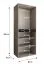 Kleiderschrank | Farbe: Walnuss Warmia | 8 Drehtüren | 6 Fächer | Soft-Close Funktion | 2 Kleiderstangen | hochwertig Verarbeitet | 160 x 52 x 203 cm | für Schlafzimmer