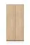 Drehtürenschrank | 2 Türen | Farbe: Eiche Mavelie | 1 Kleiderstange | 2 Fächer | 92 x 52 x 190 cm | Kleiderschrank | Soft-Close Funktion