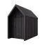 Gartenhütte im skandinavischen Design | Schwarz | Grundfläche: 4,50 m² | Satteldach | Fichtenholz | Außenmaße: 162,4 x 207,7 cm | Malmö 01