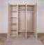Schlafzimmer Komplett - Set A Fricourt, 6-teilig, Beige / Eiche hell, angenehmes Design, harmonische Farben, einfache und rasche Montage