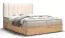 Doppelbett mit modernen Design Pilio 11, Farbe: Beige / Eiche Golden Craft - Liegefläche: 180 x 200 cm (B x L)