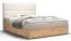 Edles Einzelbett mit Stauraum Pilio 31, Farbe: Beige / Eiche Golden Craft - Liegefläche: 140 x 200 cm (B x L)