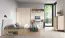 Kommode Sampont 09, Beige / Eiche hell, 115 x 95 x 42 cm, mit 5 Fächern und 2 Schubladen, ABS-Kanten, langlebig und modern