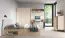 Schreibtisch Sampont 10, Beige / Eiche hell, 83 x 125 x 65 cm, mit 2 praktischen Fächern, ABS-Kanten, viel Ablagefläche, einfache und rasche Montage