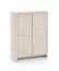 Kommode | Vytgarth 03 | 132 x 103 x 39 cm | Kaschmir | genügend Stauraum | griffloses Design | 2 Türen | 8 Fächer | ausreichend Platz | Highboard
