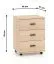 Rollcontainer | Farbe: Eiche Lindberg | 3 Schubladen | 46 x 41 x 64 cm | für Büro und Homeoffice | abschließbar | Soft-Close Funktion | ABS-Kanten