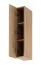 Küchenhängeschrank | 1 Drehtür | Farbe: Eiche Puccini | Soft-Close Funktion | 3 Fächer | 20 x 32 x 100 cm | schmal | Türanschlag: Links