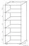 Regal Garut 21, Farbe: Sonoma Eiche - Abmessungen: 194 x 80 x 40 cm (H x B x T)