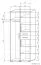 Schrank Tabubil 30, Farbe: Wenge / Grau - Abmessungen: 200 x 80 x 60 cm (H x B x T)