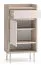 Garderobe Komplett Set | Farbe: Eiche Cremona / Kaschmir | Soft-Close | inkl. Samtpolster | Kommode | Spiegel | Schuhschrank | Garderobe mit acht Haken