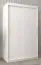 120 cm breiter Kleiderschrank mit 5 Fächern und 2 Türen | Farbe: Weiß Abbildung