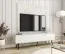TV-Unterschrank / TV-Board mit drei Kipptüren Horsham 34, Farbe: Weiß, ABS-Kantenschutz, Push-to-open Funktion, hängend montierbar, für Wohnzimmer