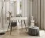 Schlichter Schminktisch mit zwei Schubladen Horsham 69, Farbe: Beige, Push-to-open Funktion, ABS-Kantenschutz, modernes und einfaches Design