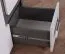 Jugendzimmer - Drehtürenschrank / Kleiderschrank Oskar 03, Farbe: Anthrazit / Weiß - 192 x 85 x 40 cm (H x B x T)