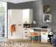 Schrank mit viel Stauraum Fafe 06, Farbe: Eiche Riviera / Weiß - Abmessungen: 195 x 52 x 40 cm (H x B x T), mit einer Tür, 3 Schubladen und Fächern