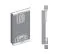 Schiebetürenschrank / Kleiderschrank Bisaurin 1D mit Spiegel, Farbe: Schwarz - Abmessungen: 200 x 100 x 62 cm ( H x B x T)