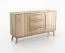 Sideboard / Kommode Engordany 03 | Buche Vollholz massiv | Farbe: Buche | lackiert | zwei Türen | Soft-Close-Funktion | drei Schubladen|vier Fächer