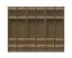 Glastüren-Kleiderschrank mit sechs Türen Neiafu 77, inkl. LED-Rahmen und Innenbeleuchtung, drei Kleiderstangen, Maße: 224 x 272 x 56 cm, Soft-Close-Funktion