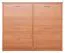 Schuhschrank Pamanukan 16, Farbe: Erle - Abmessungen: 91 x 113 x 20 cm (H x B x T)