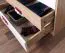 Kinderzimmer - Drehtürenschrank / Kleiderschrank Fabian 03, Farbe: Eiche Hellbraun / Weiß / Rosa - 190 x 120 x 50 cm (H x B x T)