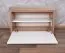 Sitzbank mit Stauraum / Schuhschrank Gataivai 17, Farbe: Beige Hochglanz / Walnuss - 48 x 70 x 36 cm (H x B x T)