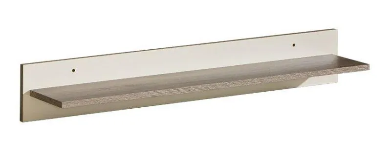 Hängeregal, Wandregal, Bücherregal - 96 cm breit, Farbe: Creme Abbildung