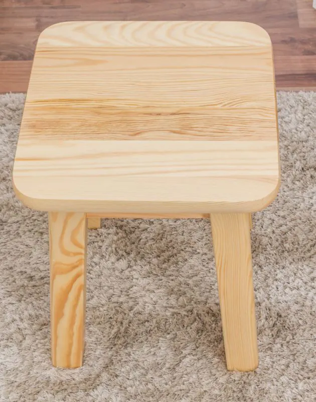Holzhocker Block