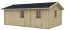 Steiner Shopping Gartenhaus Jaggeser inkl. Fußboden - 70 mm Blockbohlenhaus, Grundfläche: 24 m², Satteldach