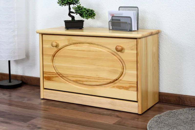 Schuhschrank  Kiefer massiv Vollholz natur 019 - Abmessung 45 x 72 x 29 cm (H x B x T)