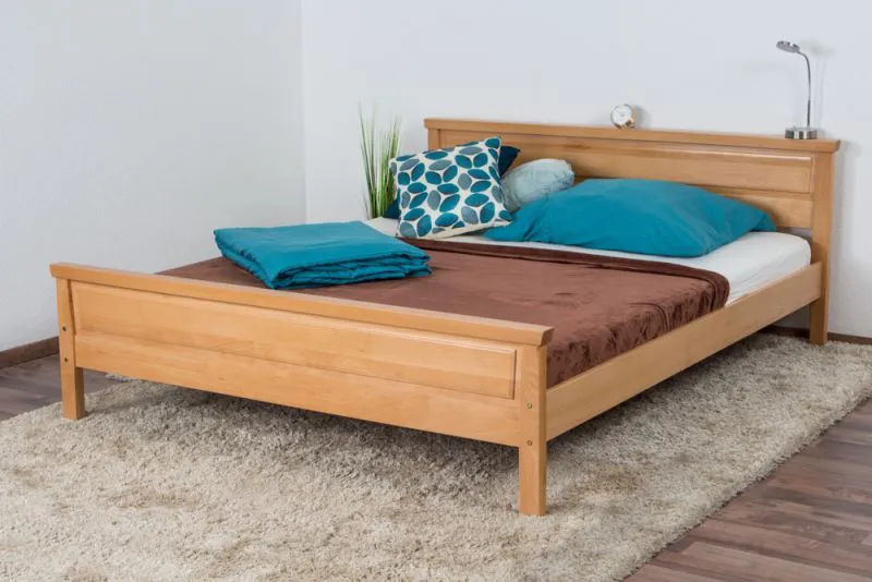 Doppelbett / Gästebett Wooden Nature 141 Buche massiv natur - 160 x 200 cm (B x L)