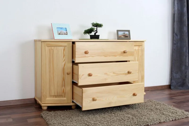 Massivholzkommode natur