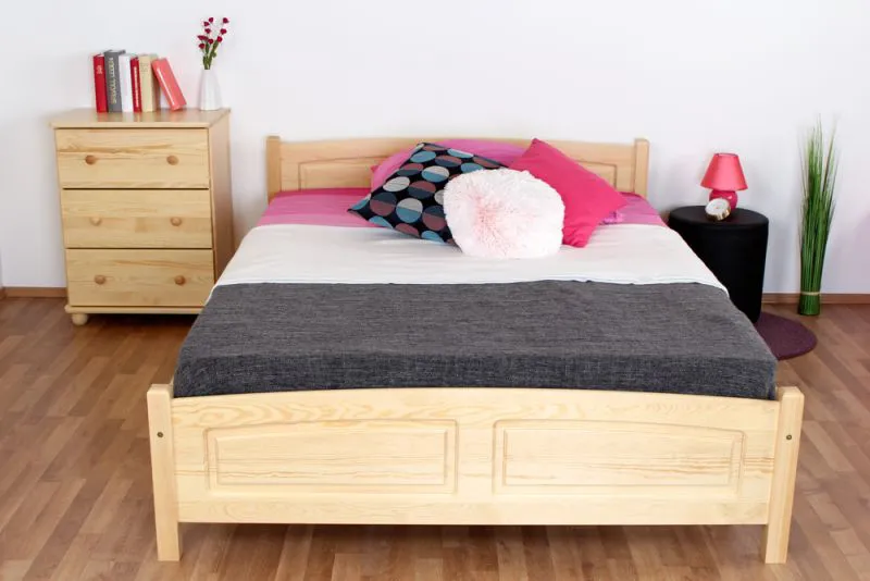 Kinderbett / Jugendbett Kiefer massiv Vollholz natur 79, inkl. Lattenrost - 140 x 200 cm (B x L)