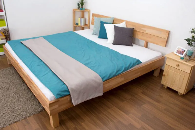 Kernbuche Futonbett 200 x 200 cm geölt Abbildung