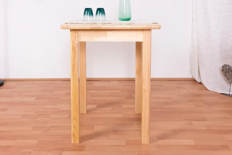 Esszimmertisch 60x60 cm Kiefer massiv, Farbe: Natur Abbildung