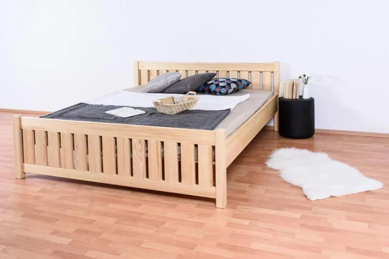 Massivholzbett Kiefer 180 x 200 cm Natur Abbildung