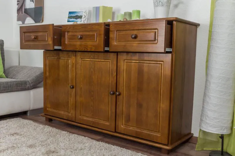 Sideboard, Kommode - Farbe: Eiche, Breite: 150 cm Abbildung