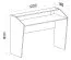 Kinderzimmer - Schreibtisch Frank 09, Farbe: Weiß / Blau - 91 x 120 x 50 cm (H x B x T)