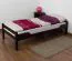 Kinderbett / Jugendbett "Easy Premium Line" K1/1n, Buche Vollholz massiv Schokobraun - Maße: 90 x 200 cm
